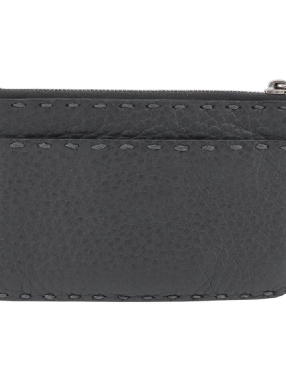 FENDI Coin Purse Leather Gray Silver - Picture 2 of 16